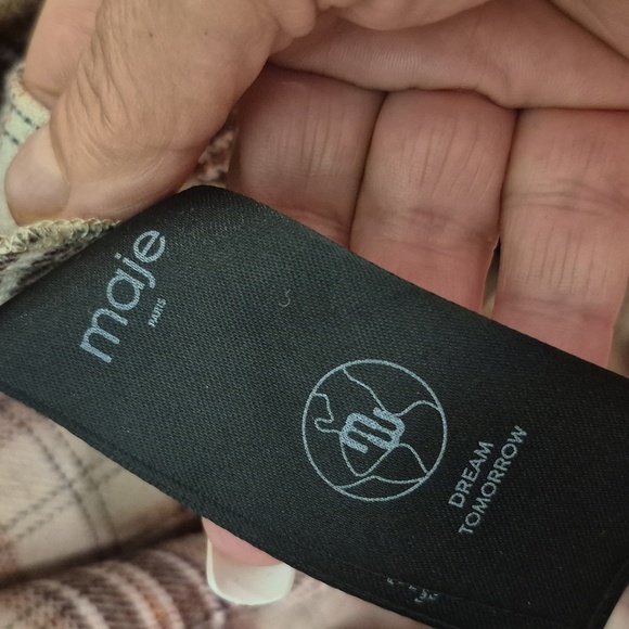 Maje Womens Naturels Raprijarota Two- In - One Dress - Picture 5 of 9